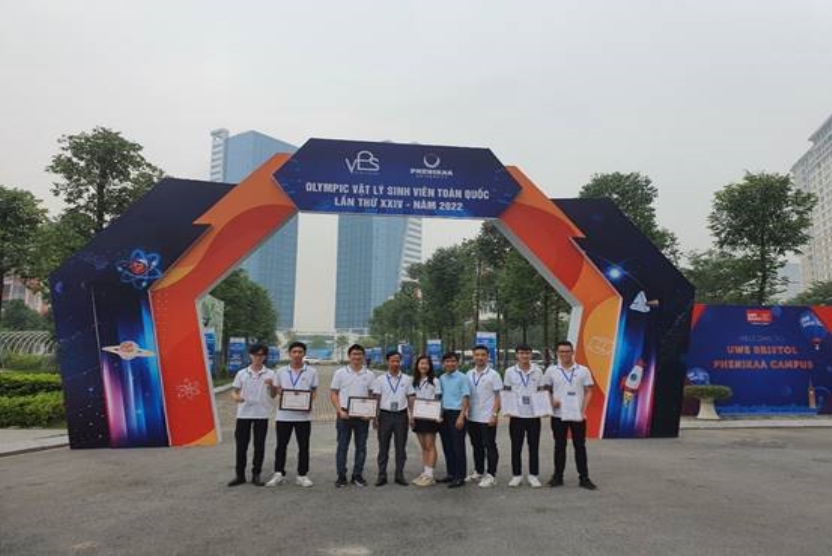 Trường Đại học Kỹ thuật Công nghiệp dành thành tích xuất sắc tại cuộc thi olympic Vật lý sinh viên toàn quốc lần thứ XXIV - năm 2022