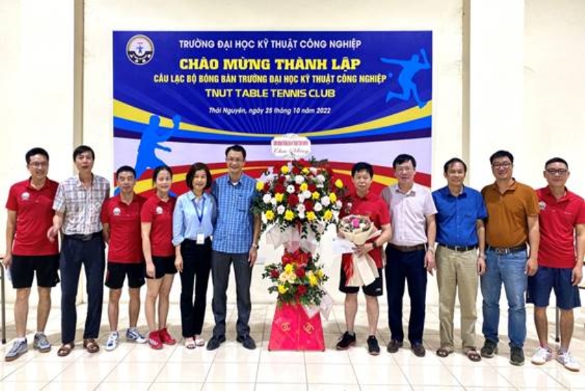 Trường Đại học Kỹ thuật Công nghiệp tổ chức ra mắt câu lạc bộ bóng bàn TNUT