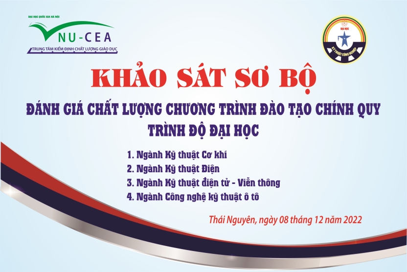 Khảo sát sơ bộ đánh giá chất lượng chương trình đào tạo chính quy trình độ đại học